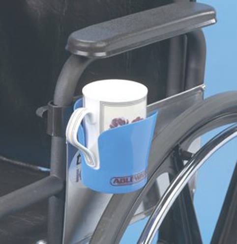 Support boisson pour fauteuil roulant
