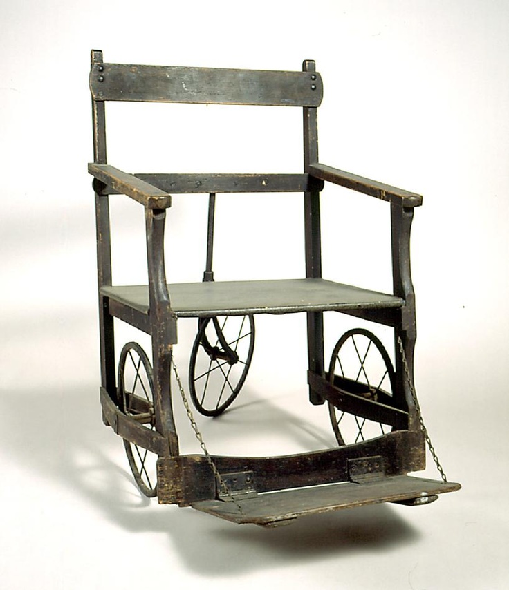 Fauteuil roulant de l'Hôpital psychiatrique Mont Park, en Australie, vers 1920